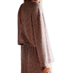 Anthropologie Daily Practice Space Dyed Flouncy Pullover